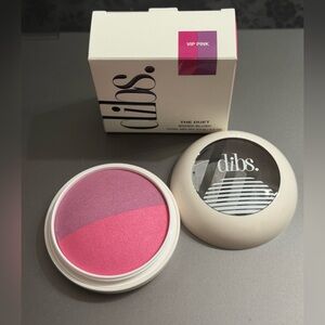 NIB Dibs Beauty Duet Baked Blush Duo in Shade VIP Pink